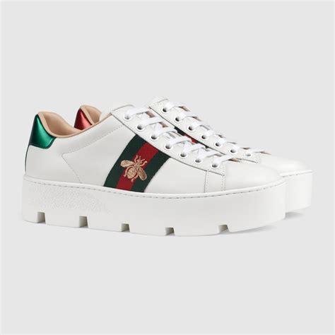 ace embroidered gucci|gucci ace platform sneakers.